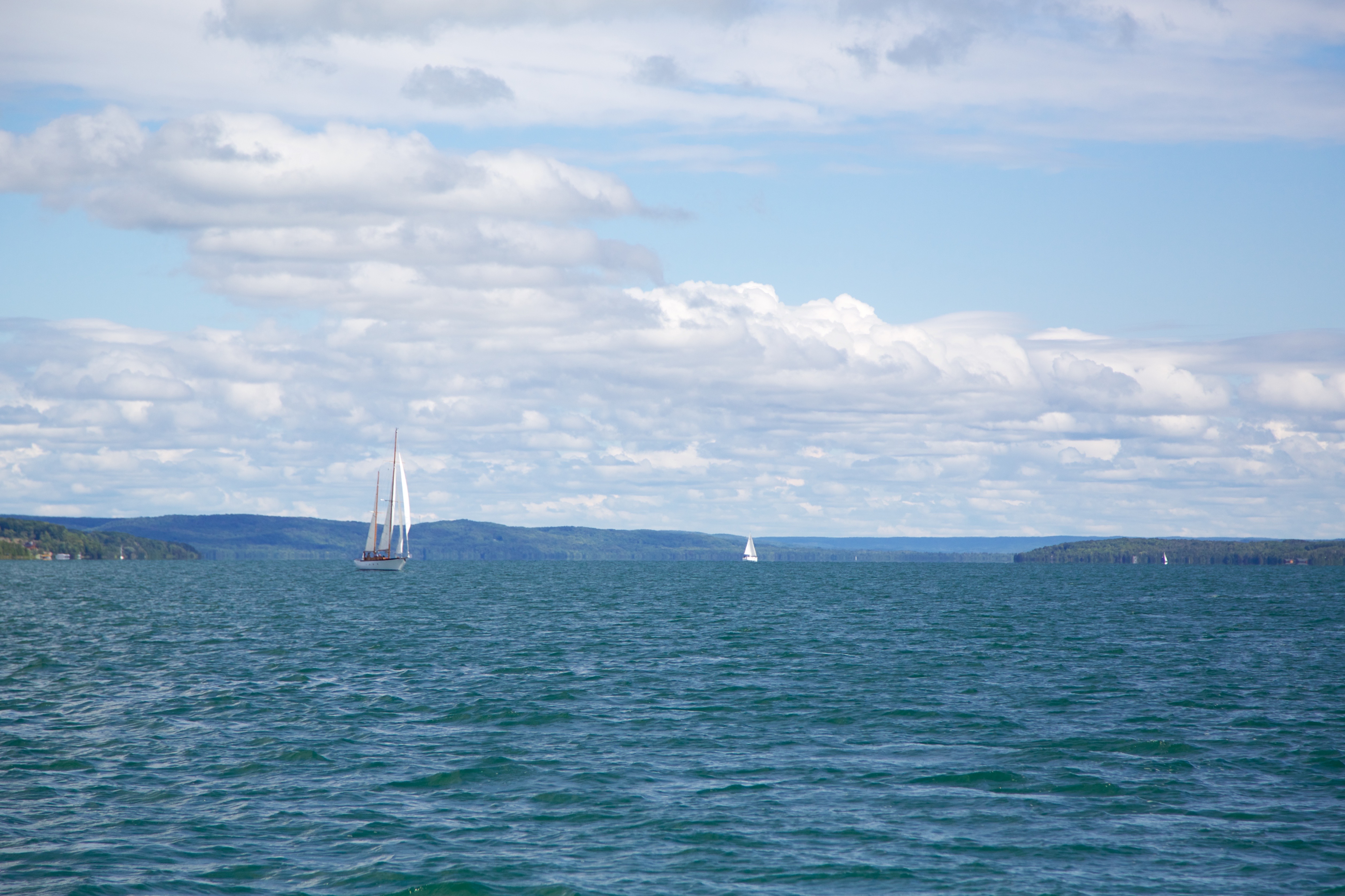 Sailboats on Lake Charlevoix